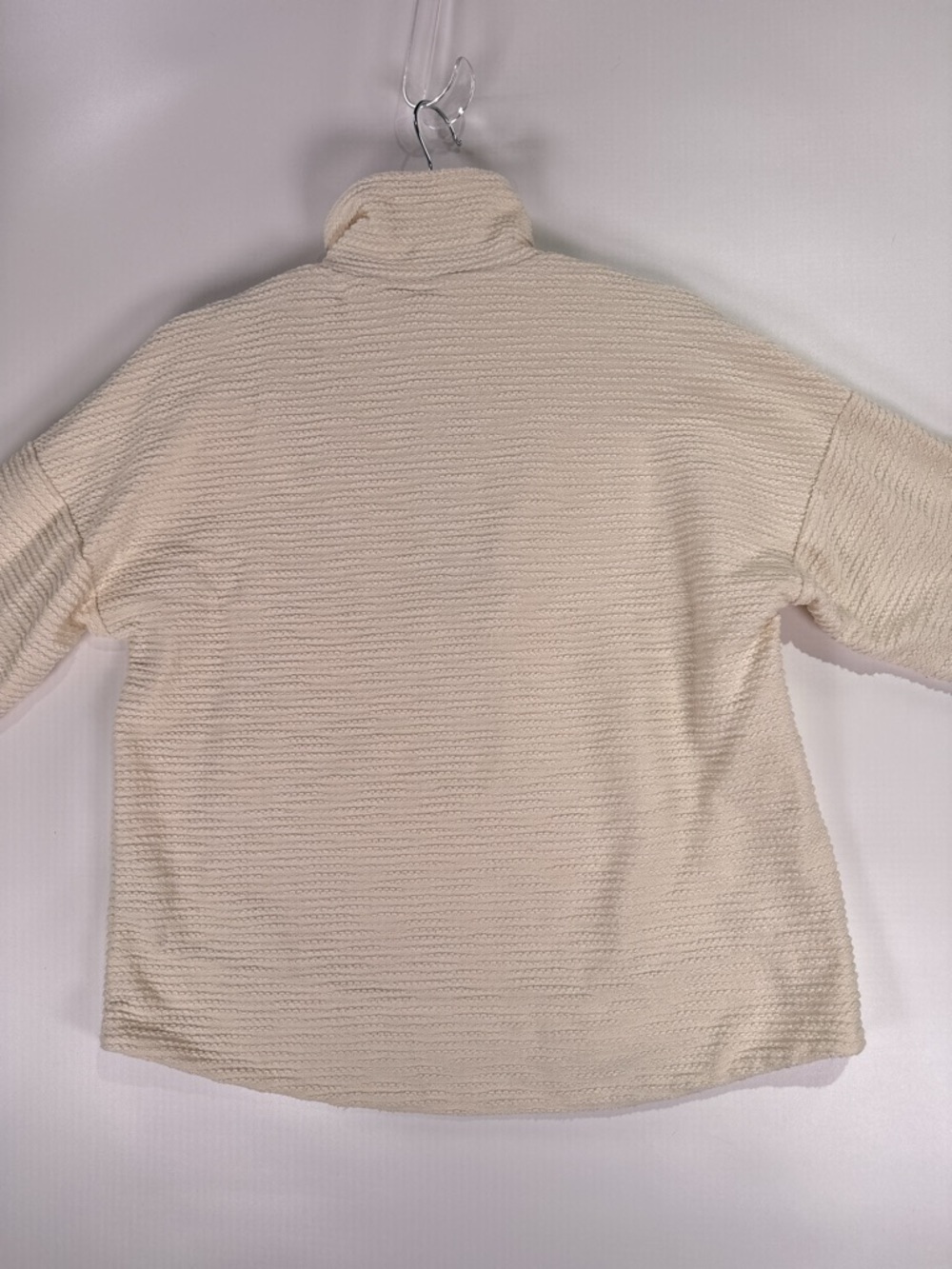 Sweaty Betty Rest Up Half Zip Pullover Textured Cream Ivory US 4 XS - Picture 5 of 13